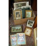 Large collection of assorted prints, engravings & paintings