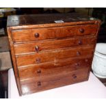 Miniature watchmaker's tool chest with five drawers