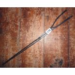 18th c. iron ember tongs with hinges spring handles, and an iron hook, door hinge etc