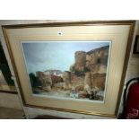 William RUSSELL-FLINT Limited Edition print No. 167/850 entitled "Gossipers at Le Castellet"