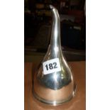 Georgian silver wine funnel, London 1786, maker possibly Alexander Field, 5.2 troy ozs