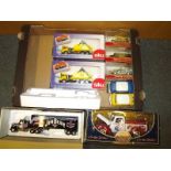 A collection of die cast model motor veh