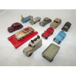 Ten Dinky early to mid 20th century die-