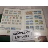 Philately - three stamp albums containin