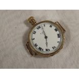 A lady's 9 carat gold cased pocket watch