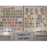 Philately - four albums containing a col
