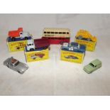 Six Matchbox Series die-cast model motor