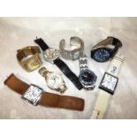 A collection of eight watches to include