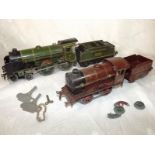Model railways - a Hornby tin-plate cloc