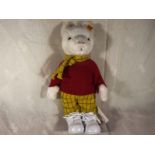 Steiff bear - Rupert, dressed with butto