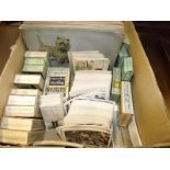 14 albums containing cigarette cards, 20