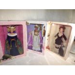 Barbie - Three Barbie dolls in original