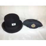 A Dunn & Co (London) bowler hat and a be