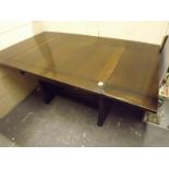 An art deco style extending dining table