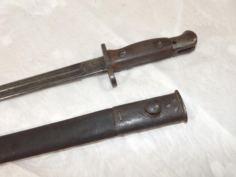 An early 20th century bayonet, the blade