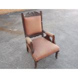 A gentleman's armchair with soft upholst