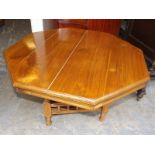 An octagonal topped occasional table 50c