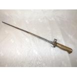 A Lebel Epee bayonet, 1886 / 16, French,