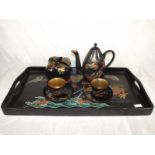 A Japanese six place setting tea set and