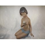 A Lladro large figurine Nude with Rose,