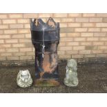 A crown chimney pot, 78cm and two stone