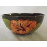 Moorcroft Pottery - an oval vase / bowl