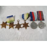 Six World War Two, WWII campaign medals