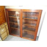 An early 20th century mahogany bookcase