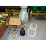 A mixed lot to include glass ware, ceram