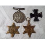 Three military campaign medals comprisin
