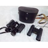 A pair of modern binoculars 8 x 30 made