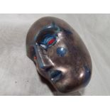 A Kosta Boda Head glass sculpture, Berti