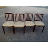 Four good quality mahogany dining chairs