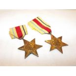 Two World War Two (WWII) Africa Star med