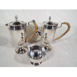 A George V bachelor's silver tea set, Bi