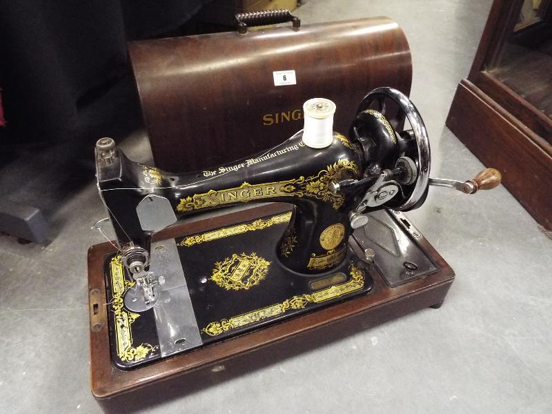 An early 20th century Singer Sewing mach