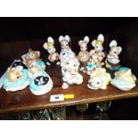 A collection of 13 Pendelfin Bunnykins t