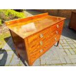 A good quality mahogany chest of two ove