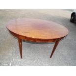 A mahogany dining table 75cm (h) x 138cm