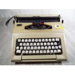 A Smith Corona portable typewriter