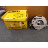 A Dewalt circular saw model no DW62