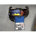 A Stanley Fatmax tool bag containing a v