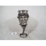 A Royal Selangor Lord of The Rings pewter goblet entitled Frodo Baggins, 18.5cm (h), signed to the