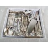 A collection of silver plated cutlery de