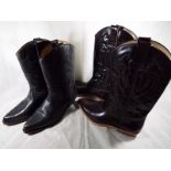 Two pairs of gentleman's western style b