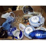 A good mixed lot of glass ware and ceram