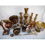 A good collection of ornamental brass an