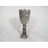 A Royal Selangor Lord of The Rings pewter goblet entitled The Gondolin Goblet, 19cm (h) - Est £50 -