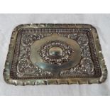 An Edward VII silver rectangular salver,