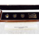 The 2011 Royal Courtship Gold Coin Set, 24 carat gold minted 29th April 2011 and issued in a